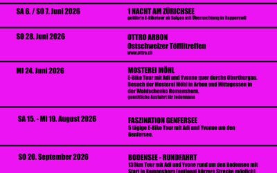 ALLE E-BIKE AUSFLÜGE 2026